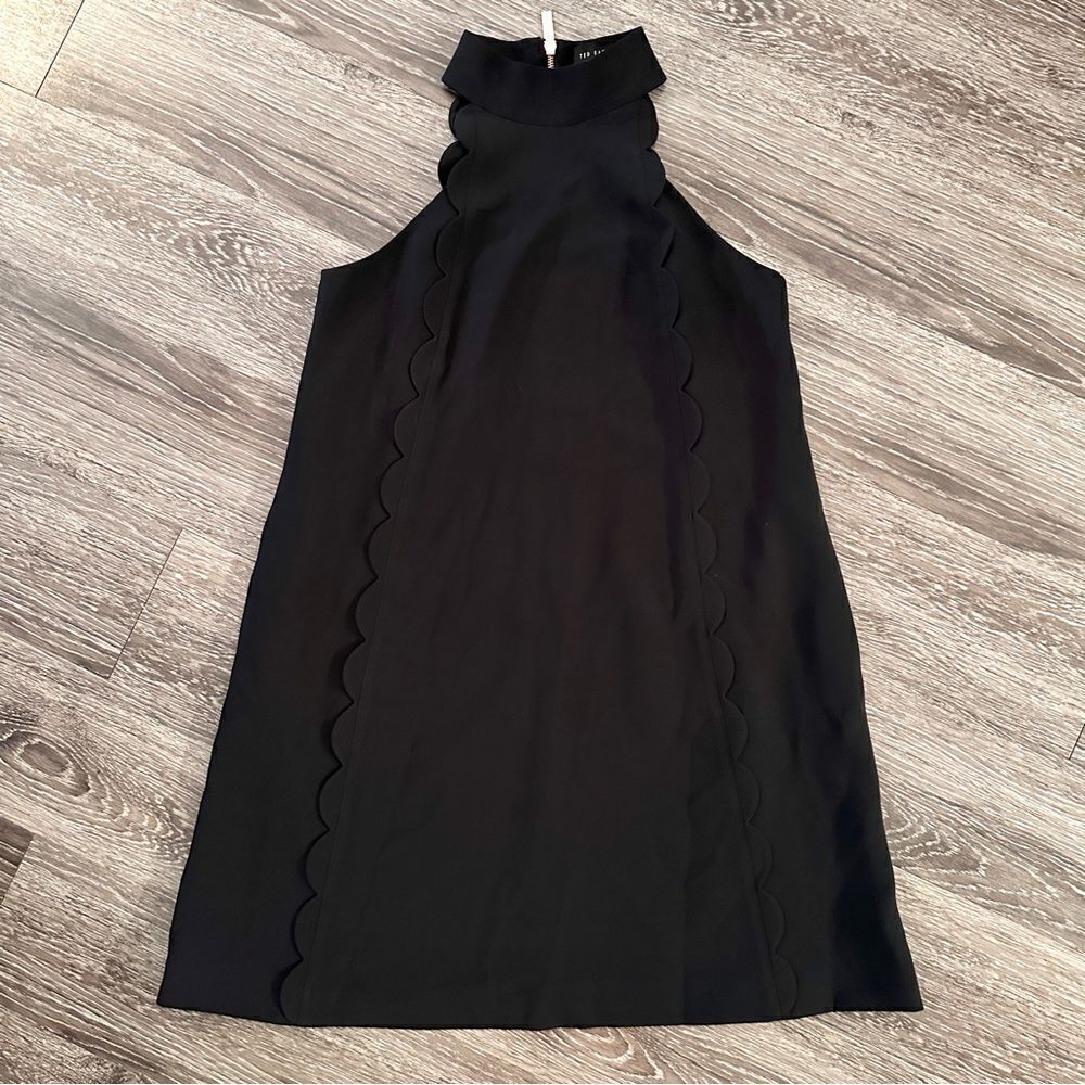 Ted Baker London Torrii High Neck Tunic Dress Black